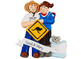 Australia Travel Christmas Ornament~Personalized Christmas Ornaments For Couples~Vacation Couple Ornaments~Australia Ornaments Couples