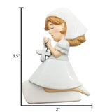 Personalized First Communion Ornament ~ Confirmation Ornament  ~ Bible Ornament ~ Catholic - Kneeling Girl ~ Baptism Keepsake (Copy)