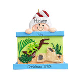 Loves Reptiles  Kids Ornament ~ Pet Lizard ~  Gecko Ornament