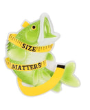 Personalized fishing Ornament ~ Size Matters Fishing Christmas Ornament ~ Large Mouth Bass Ornament~ Fisherman Gift ~ Personalized Gifts