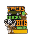 Personalized Duck Hunting Ornament ~ Trucks Ducks and Big Bucks Ornament ~ Deer Hunting Christmas Ornament ~ Gift for hunter ~ Loves to Hunt