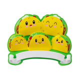 Family of 5 Taco Christmas Ornament ~ Single Parent Family of 5 Taco Ornament ~ Taco Lovers with 5 Tacos ~5 Taco Lovin Grandkids ~ Family of 5 Ornament
