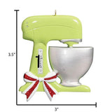 Personalized Mixer Ornament ~ Baking Ornament ~ Baker Ornament ~ Baking Christmas Cookies ~  Green Kitchen Mixer ~ Christmas Cookies