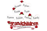 Personalized Grandparents of 8 Christmas Ornament~8 Hearts Grandchildren Ornament~First Time Grandparents Gifts~Grandama and Grandpa~Nana