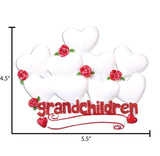 Personalized Grandparents of 9 Christmas Ornament~9 Hearts Grandchildren Ornament~Grandama and Grandpa~Nana