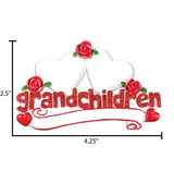 Personalized Grandparents of 2 Christmas Ornament~2 Hearts Grandchildren Ornament~First Time Grandparents Gifts~Grandama and Grandpa~Nana