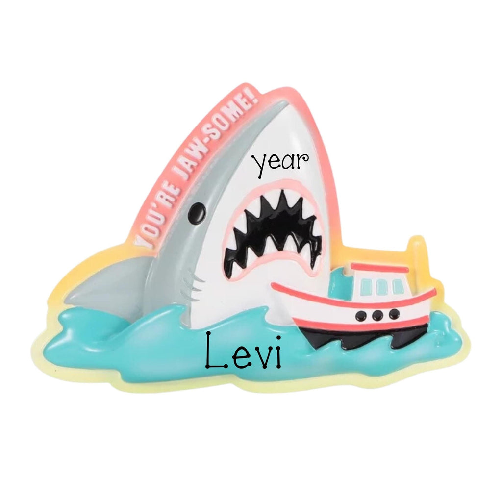 Personalized SHARK You're Jaw-some! Ornament