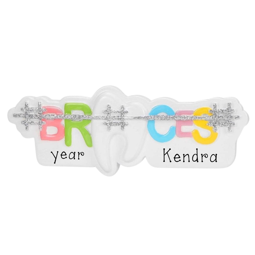 Braces Personalized Christmas Ornament