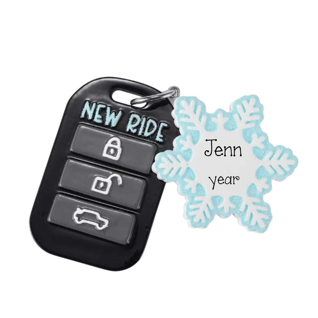 New Ride Ornament Car Fob Personalized Christmas Ornament