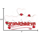 Personalized Grandparents of 5 Christmas Ornament~5 Hearts Grandchildren Ornament~Grandama and Grandpa~Five Grandkids