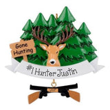Personalized Deer Hunting Christmas Ornament ~ Personalized Hunter Ornament ~ Personalized Hunting Christmas Ornament ~ Deer Mount Ornament