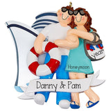 Couple Cruise Ornament ~ Personalized Gifts for Couples ~ Couple Honeymoon Trip Keepsake ~ Mr and Mrs Vacation Travel Ornament ~ Gift Ideas