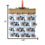 20 Grandkids Personalized Christmas Ornament ~ Christmas Stockings for Family of 20 ~ 20 Grandchildren~Grand Parent Gift