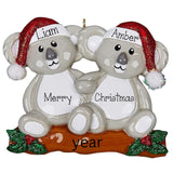 Personalized Koala Bear Couples Christmas Ornament ~ Koala Bear Couple Ornaments ~ First Christmas Ornament ~ First Christmas Ornament