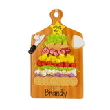Charcuterie Personalized Christmas Ornament ~ Best Hostess Gift ~ Party Food Ornament ~ Food Themed Christmas Ornament ~ Cheese Board