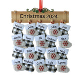 Personalized Family of 20  Personalized Christmas Ornament