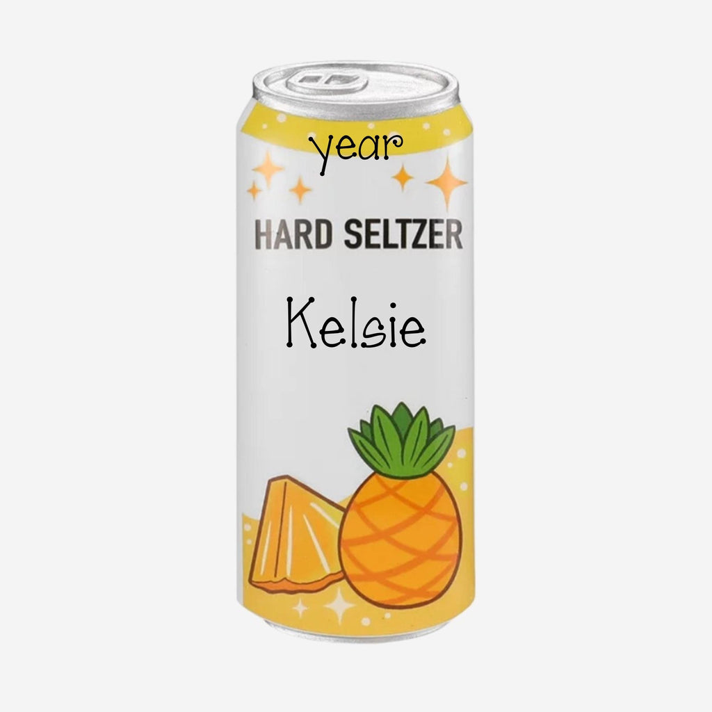 Hard Seltzer Personalized Christmas Ornament ~ Christmas Cheers ~ Christmas Drink Christmas Ornament ~ Drink with friends Ornament