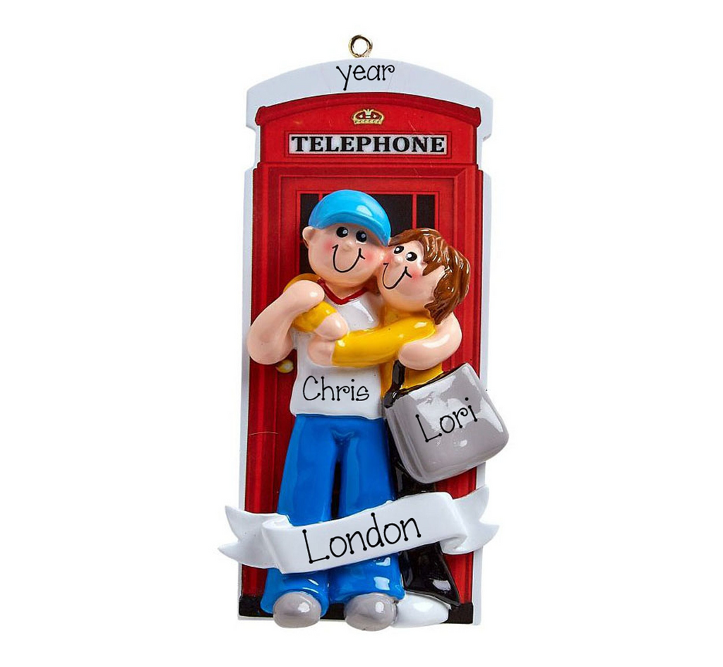 Vacation in London - Personalized Christmas Ornament