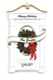white front door, my personalized ornaments