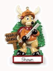 deer hunting/people season/personalized christmas ornaments 
