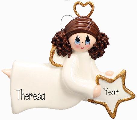 ANGEL FLOATING~Personalized Christmas Ornament