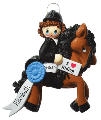 EQUESTRIAN HORSE RIDER Ornament