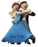 COUPLE ballroom dancing ornament, MY PERSONALIZED ORNAMENTS
