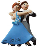 COUPLE ballroom dancing ornament FOR MOM AND DAD, MY PERSONALIZED ORNAMENTS