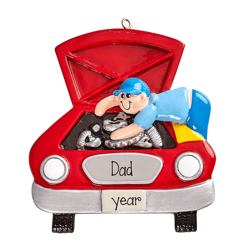 Dad the MECHANIC~Personalized Christmas Ornament
