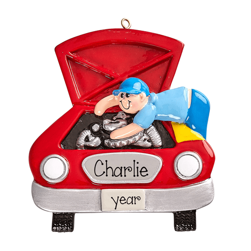 Car MECHANIC~Personalized Christmas Ornament