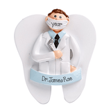 Male Dentist~Personalized Christmas Ornament