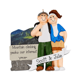 COUPLE vacation to the mountains  -Personalized Ornament