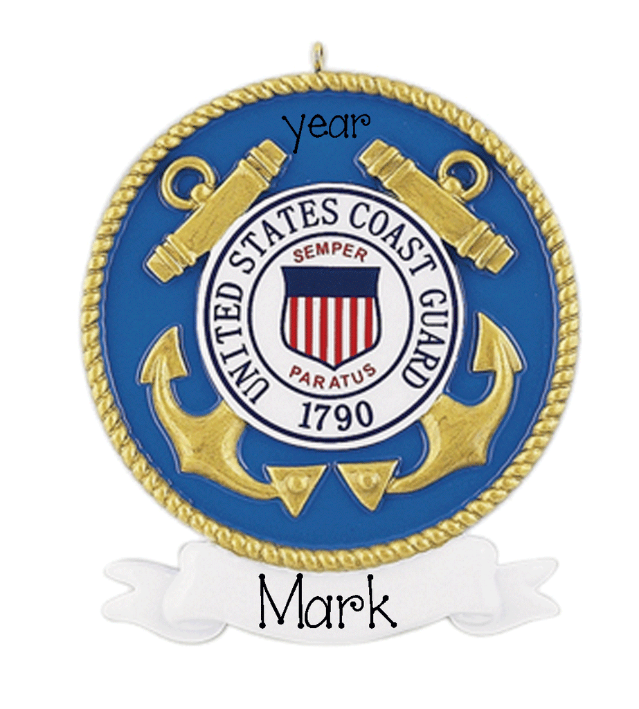 US Coast Guard~Personalized Christmas Ornament