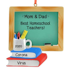 HOMESCHOOL TEACHER CHALKBOARD, MY PERSONALIZED ORNAMENTS