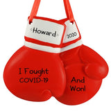 RED BOXING GLOVES ORNAMENT / MY PERSONALIZED ORNAMENTS