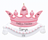 Pink Crown Ornament, My Personalized Ornaments