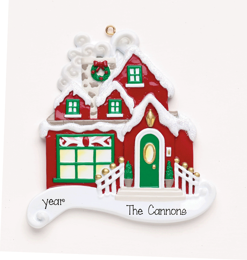 Red House-Personalized Ornament