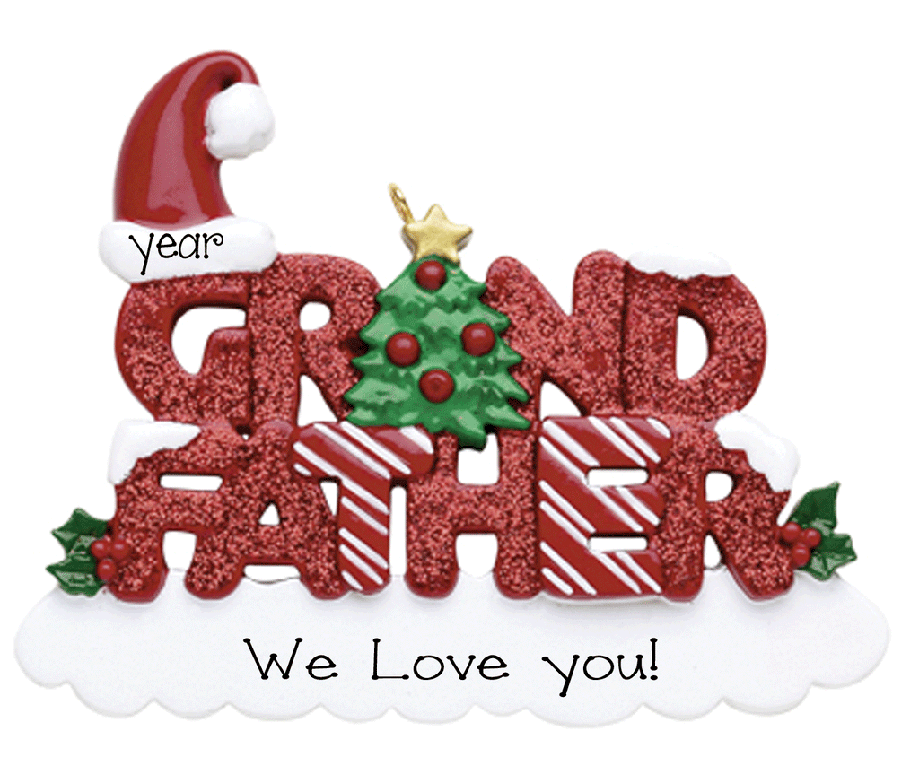 Grandfather~Personalized Christmas Ornament