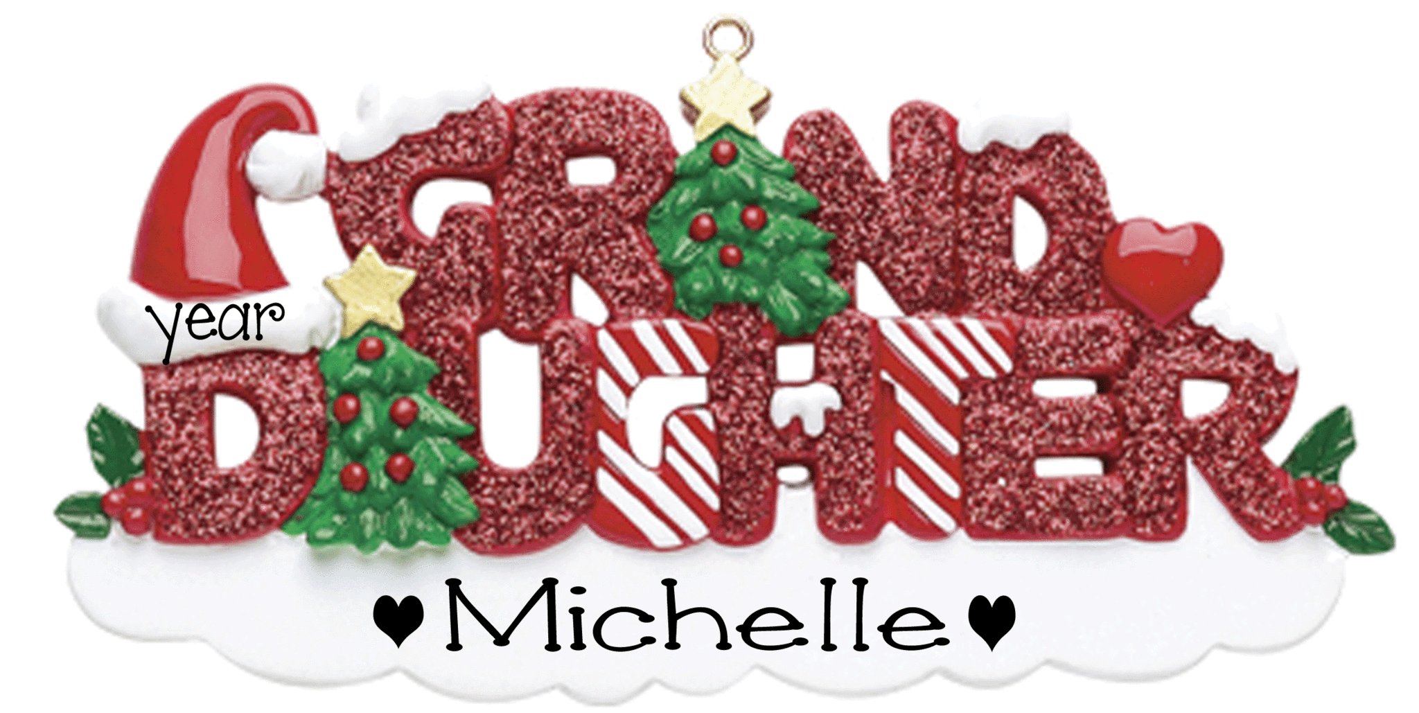 Granddaughter~Personalized Christmas Ornament