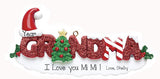 Red Glittered Grandma ornament my personalized ornaments