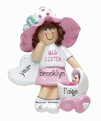 Big sister with stroller. my personalized ornaments