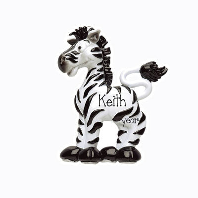 Personalized "ZEBRA" Ornament