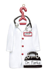 DOCTORS BAG AND WHITE COAT ORNAMENT / MY PERSONALIZED ORNAMENTS