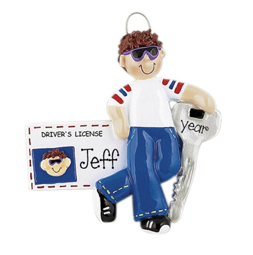 MALE NEW DRIVER'S LICENSE - Ornament
