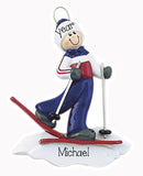 MALE SNOW SKIER/MY PERSONALIZED ORNAMENT 