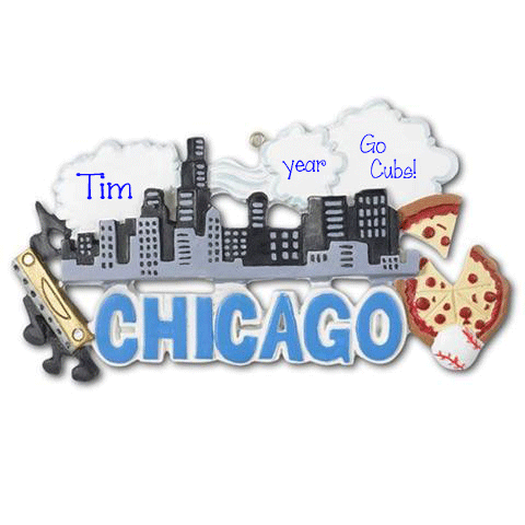 Chicago My Personalized Ornaments