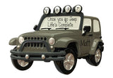 wrangler, Gray Jeep 4x4 personalized ornament