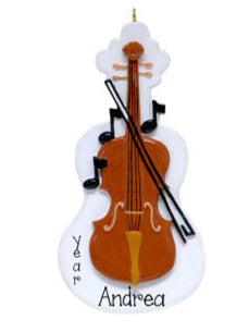 Violin~Personalized Christmas Ornament