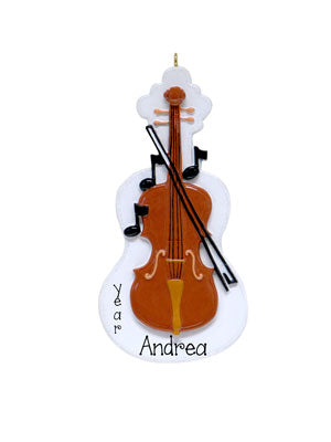 Violin~Personalized Christmas Ornament