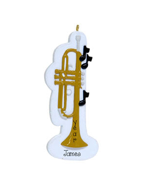 TRUMPET~Personalized Christmas Ornament